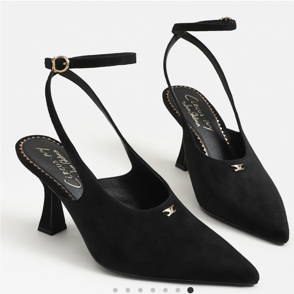 Circus by Sam Edelman Black Heels with Gold Buckle